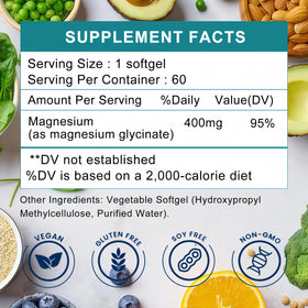 TriPurris Magnésium Glycinate 400mg gélules liquides en environnement naturel
