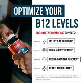 Triquetra Health B12 1000 mcg flacon sur fond neutre