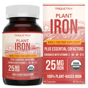 Triquetra Health Complément Alimentaire Fer Biologique 90 Capsules vue avant