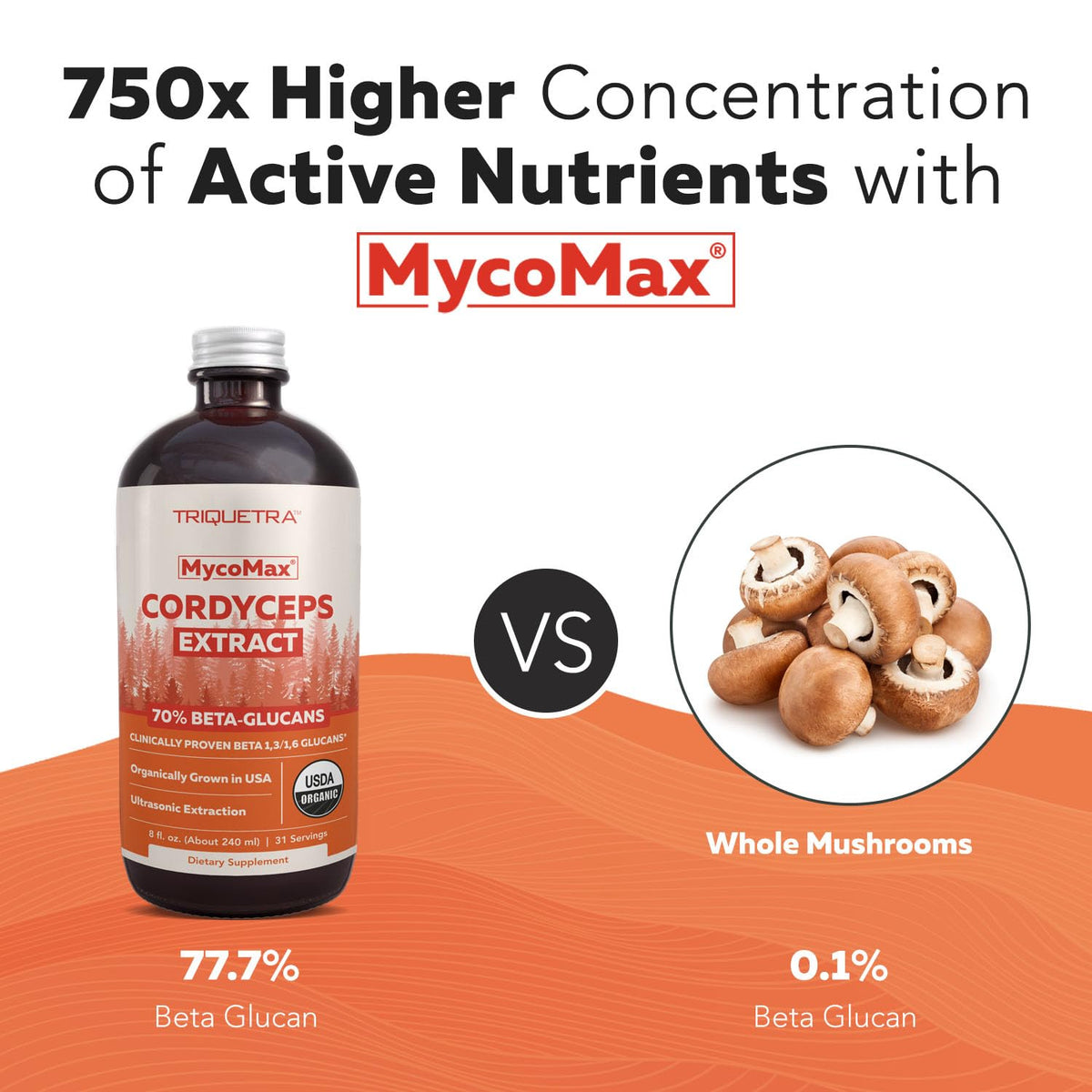 Triquetra Health Extrait de Champignon Cordyceps Bio 449g en cuisine