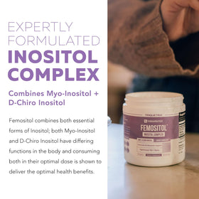 Triquetra Health FemoSitol Poudre d'Inositol 123g contenu en poudre