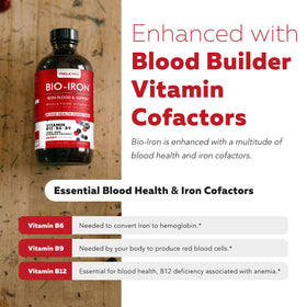 Triquetra Health Fer Liquide avec fond de fruits rouges