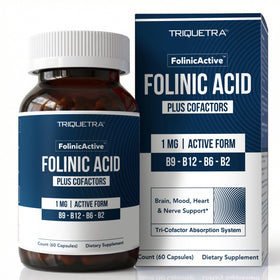 Triquetra Health FolinicActive™ flacon de 60 gélules végétales