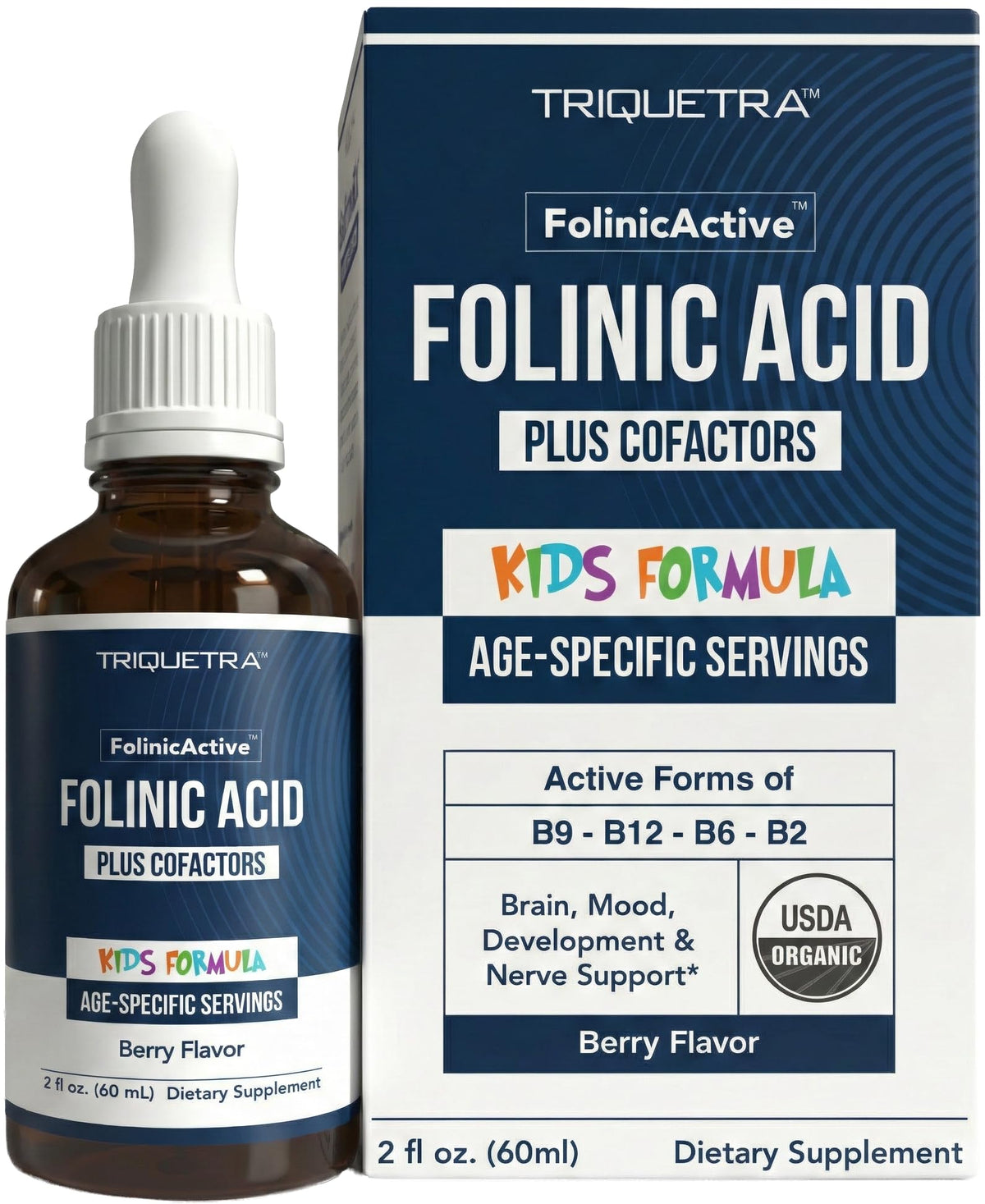 Triquetra Health FolinicActive Kids 60mL flacon avant
