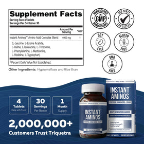 Triquetra Health Instant Aminos tablettes prêtes à être prises