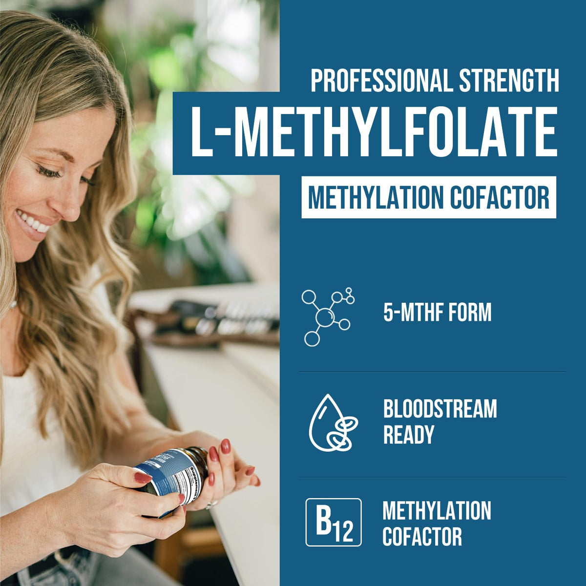 Triquetra Health L-Méthylfolate 1000 mcg dos de l'emballage
