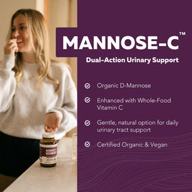Triquetra Health Mannose-C capsules avec étiquette et dosage
