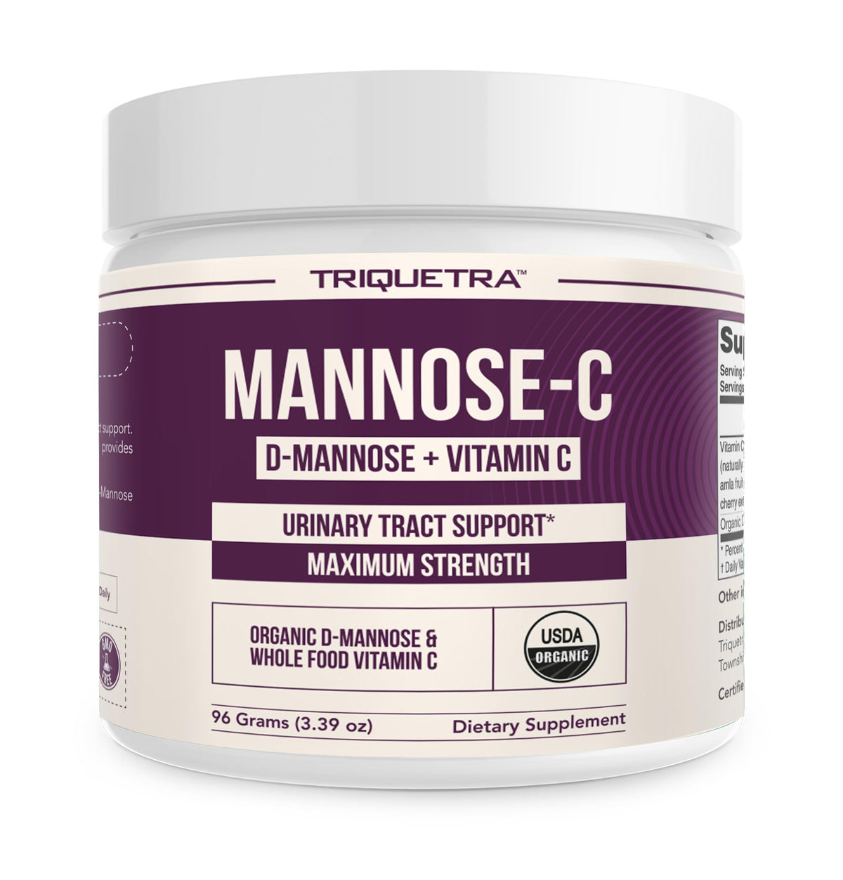 Triquetra Health Mannose-C Poudre Bio 1500 mg D-Mannose vue avant