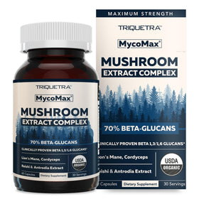 Triquetra Health MycoMax Complex de Champignons 60 capsules vue de face