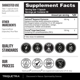 Triquetra Health SoActive Bergamot 60 capsules ouvertes