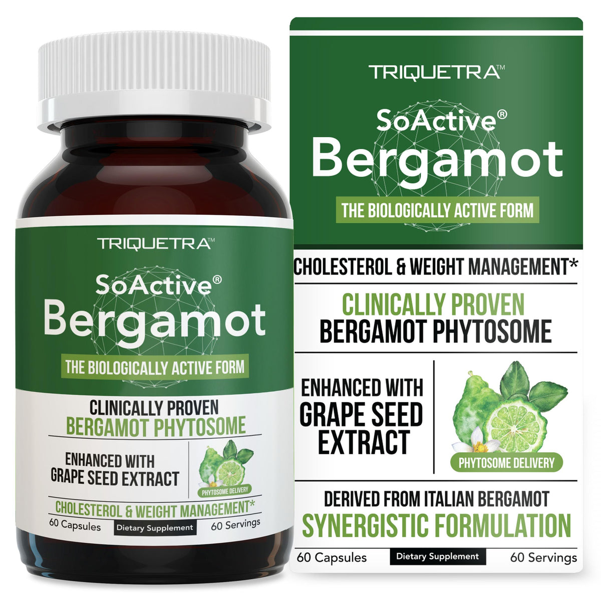 Triquetra Health SoActive Bergamot 60 capsules vue avant
