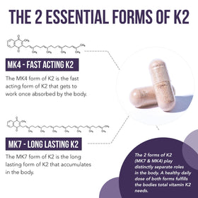 Triquetra Health Total K2 capsules sur fond blanc