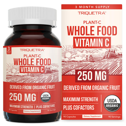 Triquetra Health Vitamine C Organique 250 mg boîtier avant