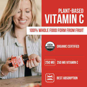 Triquetra Health Vitamine C Organique 250 mg détails des capsules
