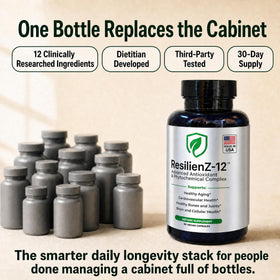 Trois capsules végétales de ResilienZ-12 sur une table