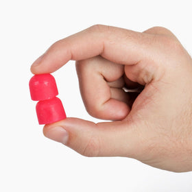 Trois gummies Burst Creatine montrant la texture et la couleur