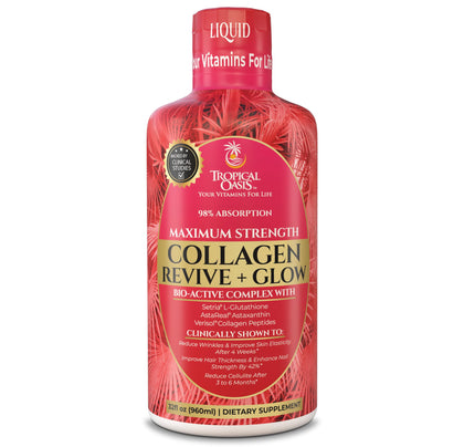 Tropical Oasis Collagène Liquide 5000mg bouteille vue de face