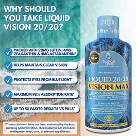 Tropical Oasis complément vision liquide 20mg lutéine présentation