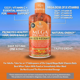 Tropical Oasis Multivitamine Liquide Premium 1134g avec bouchon