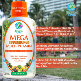 Tropical Oasis Multivitamine Liquide Premium 1134g en situation