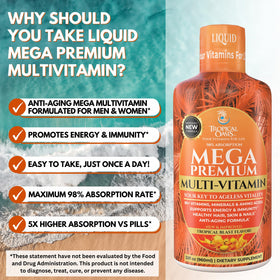 Tropical Oasis Multivitamine Liquide Premium 1134g en verre doseur