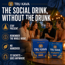 Tru Kava Poudre de Kava Entière sachets avec une cuillère
