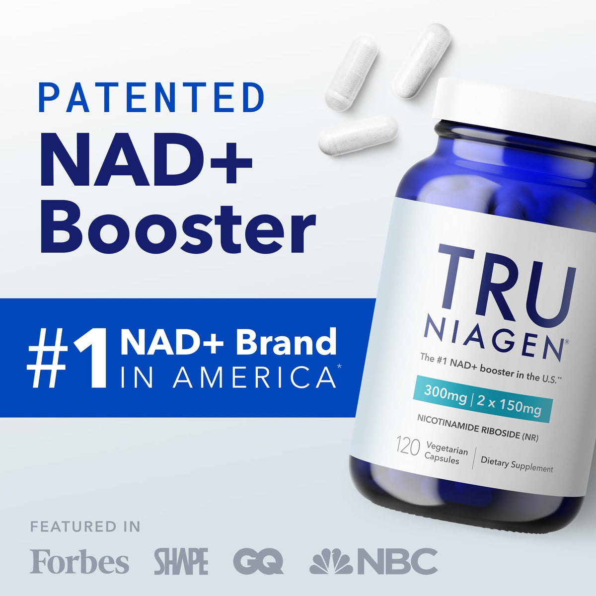 TRU NIAGEN Complément Alimentaire NAD+ 300mg boîte arrière
