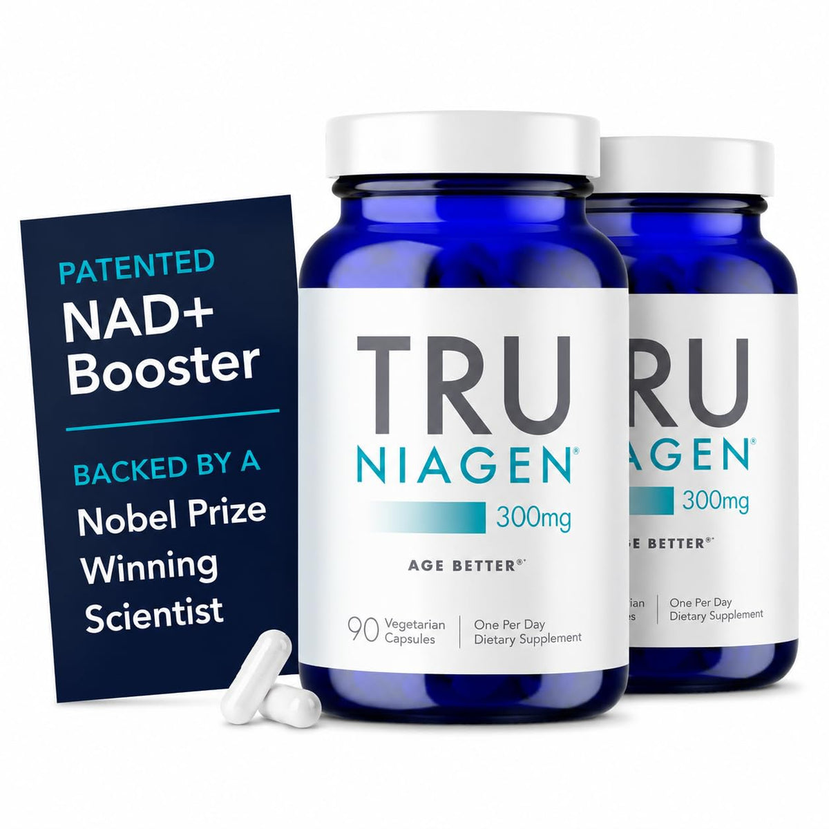 TRU NIAGEN Complément Alimentaire NAD+ 300mg, bouteille avant