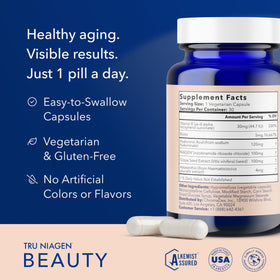TRU NIAGEN Complément Beauté NAD+ 30 Capsules emballage