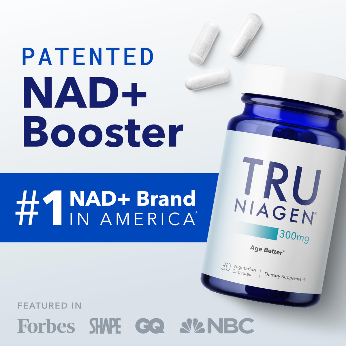 TRU NIAGEN complément en capsule avec étiquette détaillée