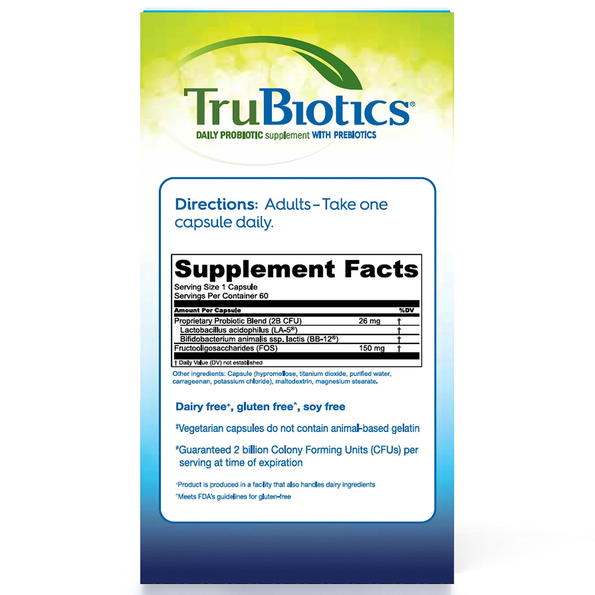 TruBiotics Compléments Alimentaires Probiotiques 60 Capsules ouvertes avec capsules visibles