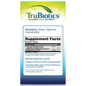 TruBiotics Compléments Alimentaires Probiotiques 60 Capsules ouvertes avec capsules visibles