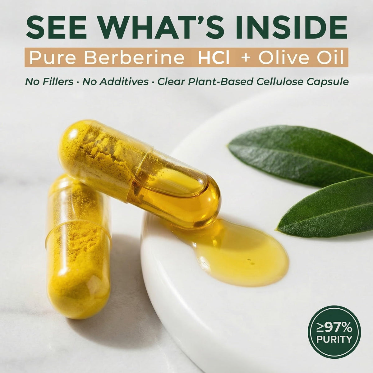 True Adaptogens Berberine HCl 800mg composition des ingrédients