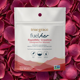 True Grace FuelHer Creatine Monohydrate Unflavored 168g with water