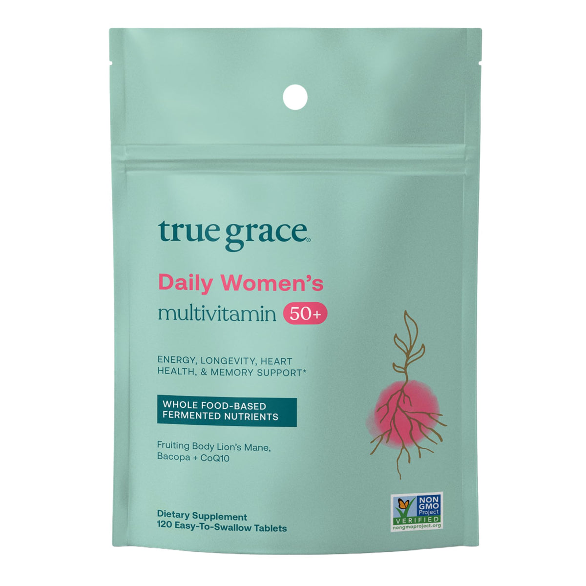 True Grace Multivitamines Femme 50+ 120 comprimés vue de face