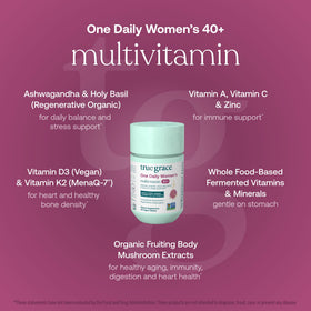 True Grace Multivitamines Femmes 40+ ingrédients bio