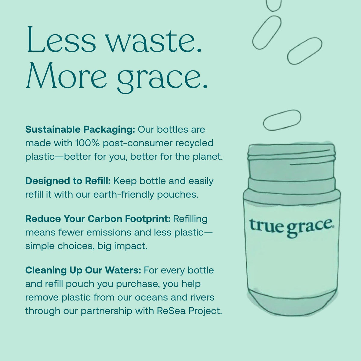 True Grace Myco-Renew Mélange Champignon gélules sur une table
