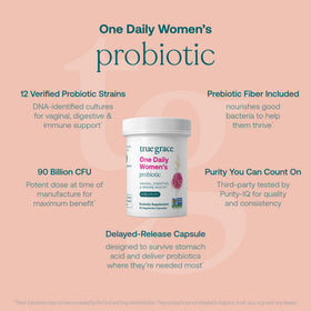 True Grace Probiotique Femme 30 Capsules Végétariennes côté