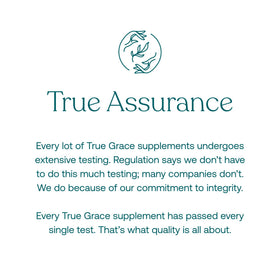 True Grace Probiotique Quotidien capsules sur une table