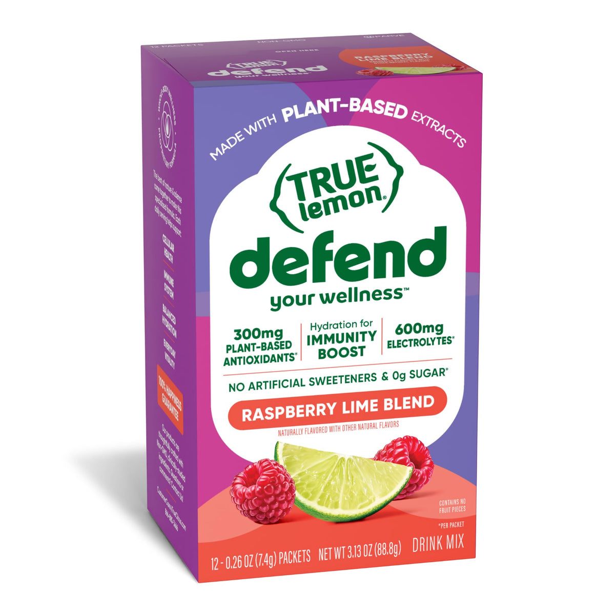 True Lemon Mélange de Boisson Framboise Citron Vert sachets en boîte