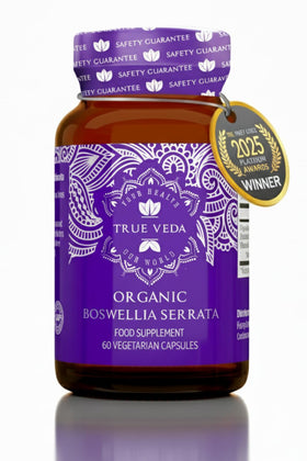 True Veda Boswellia Serrata 75% Acide Boswellique 60 gélules vue avant