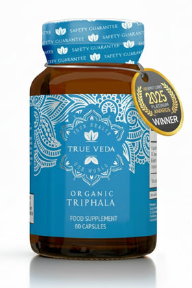 True Veda Triphala Poudre Bio 60 Capsules Végétales vue de face