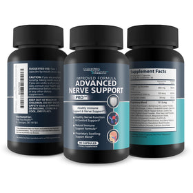 True You Health Advanced Nerve Support Pro étiquette avec informations nutritionnelles