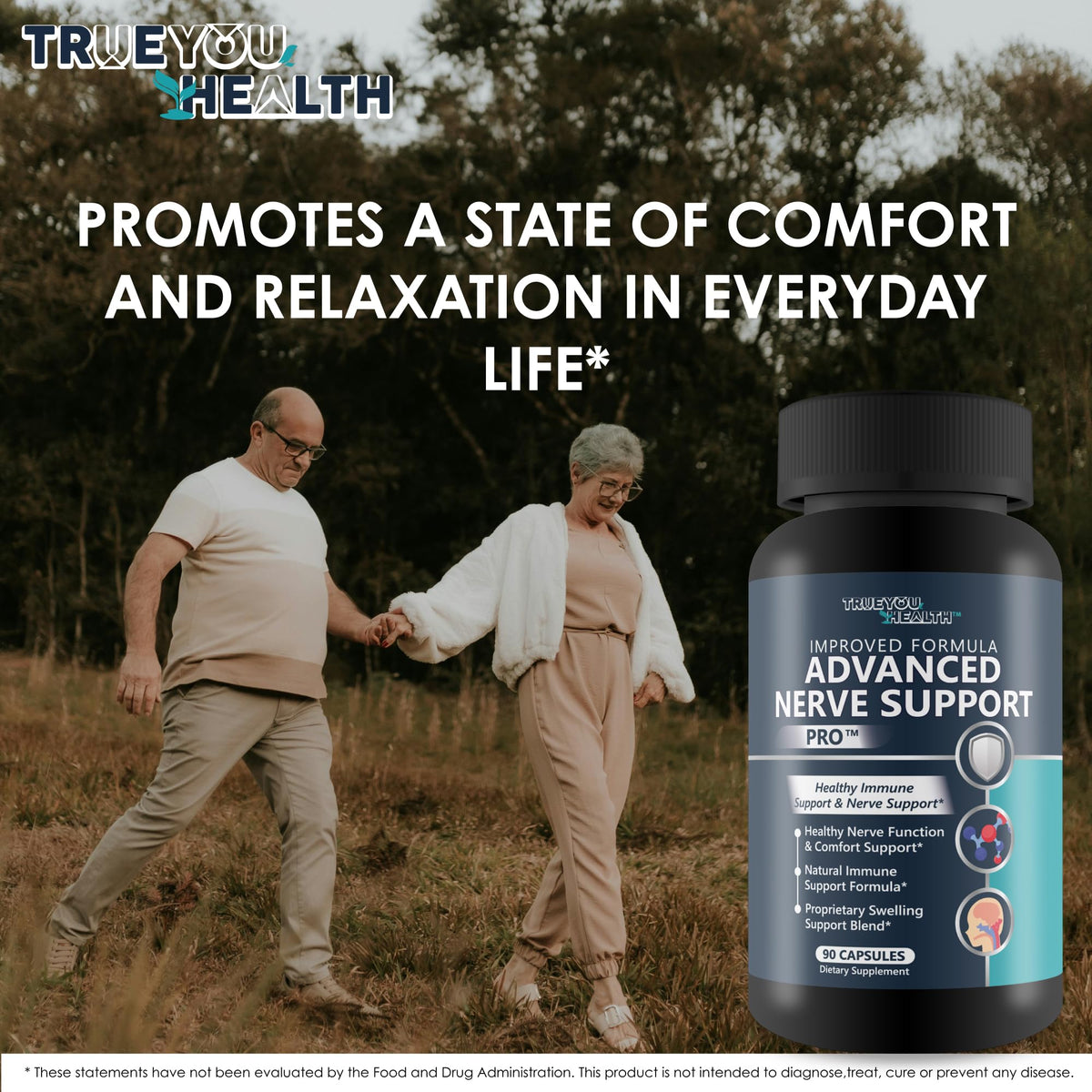 True You Health Advanced Nerve Support Pro gélules en main