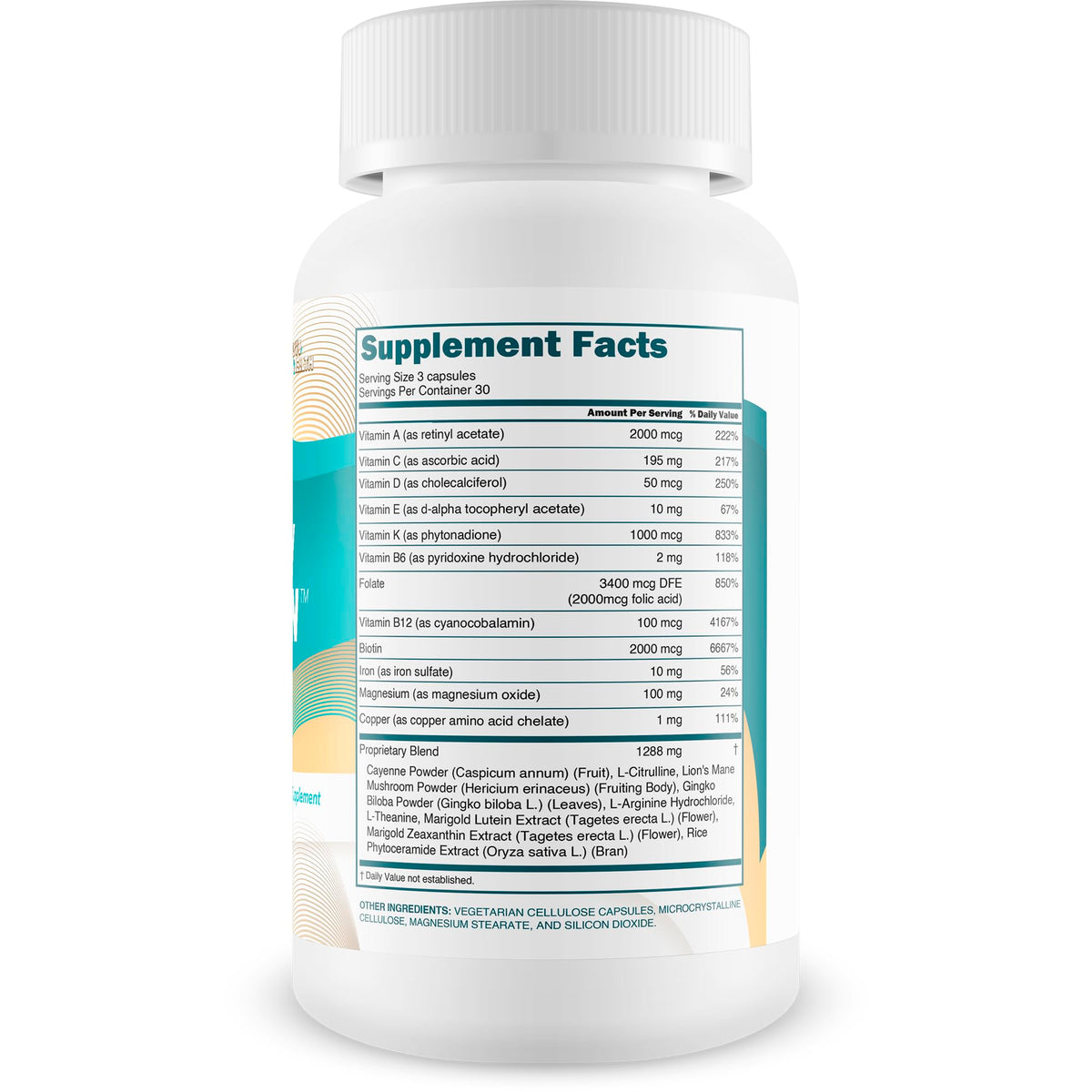 True You Health B Vitamines pour Nerves 109g côté