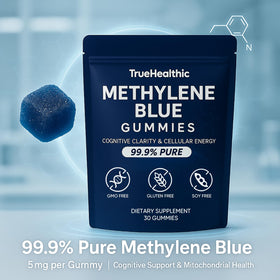 TRUEHEALTHIC Gummies Methylene Blue 5mg gummies en forme de framboise bleue