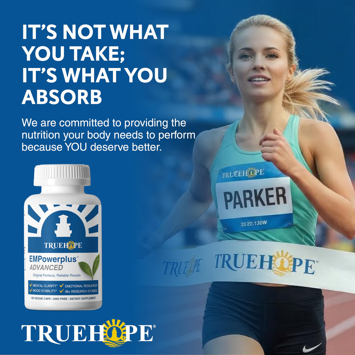 Truehope EMPowerplus sur un fond naturel