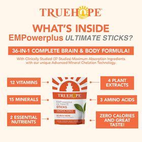 Truehope EMPowerplus Ultimate Sticks ingrédients clés