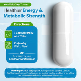 TRUEMED Acide Alpha-Lipoïque 600 mg capsules sur une table