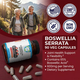 TRUEMED Boswellia Serrata capsules in a hand